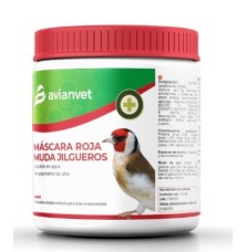 Máscara roja Avianvet muda jilgueros