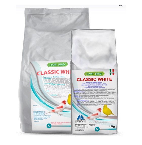 Pasta seca Classic White HappyBird (Pasta gruesa sin dore)